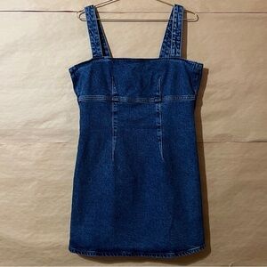 Reformation | Lizzie Denim Dress Shift Mini Dress Anguilla Wash Size 10